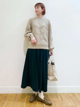 R i oさん（レディース・160cm）の冬コーディネート