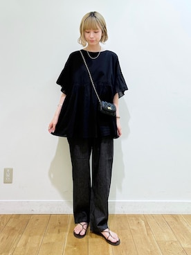 R i oさん（レディース・160cm）の夏コーディネート