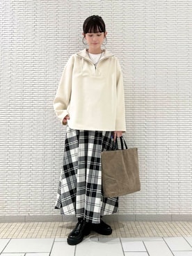 R i oさん（レディース・160cm）の冬コーディネート