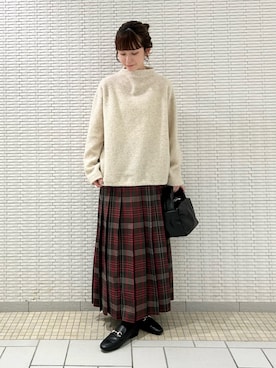 「ロングスカート」｜R i oさん（レディース・160cm・20代）の秋コーディネート