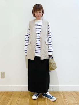 R i oさん（レディース・160cm）の春コーディネート