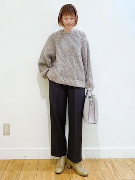 R i oさん（レディース・160cm）の冬コーディネート