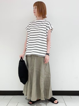 R i oさん（レディース・160cm）の夏コーディネート