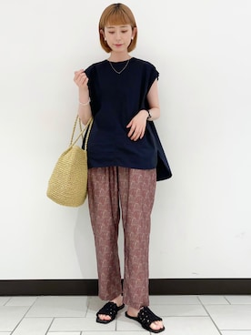 R i oさん（レディース・160cm）の夏コーディネート