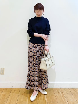 R i oさん（レディース・160cm）の冬コーディネート