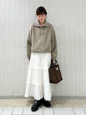 「URBAN RESEARCH DOORS（アーバンリサーチドアーズ）のトラックソールブーツ（ブーツ）」を使った、R i oさん（レディース・160cm）の秋コーディネート