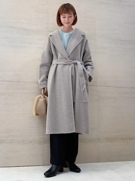 「URBAN RESEARCH DOORS WOMENS」｜「アイテム（チェスターコート）」を使った、R i oさん（レディース・160cm）の秋コーディネート