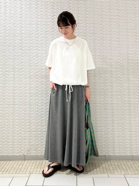 「URBAN RESEARCH DOORS（アーバンリサーチドアーズ）のアイテム」を使った、R i oさん（レディース・160cm）の夏コーディネート