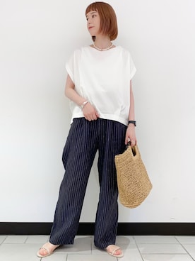 R i oさん（レディース・160cm）の夏コーディネート