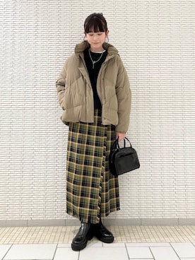 R i oさん（レディース・160cm）の秋コーディネート