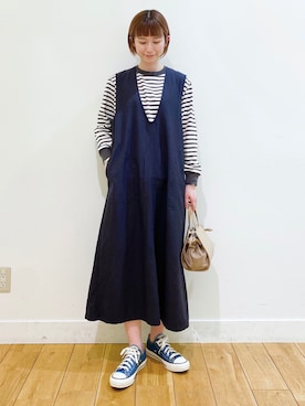 R i oさん（レディース・160cm）の春コーディネート