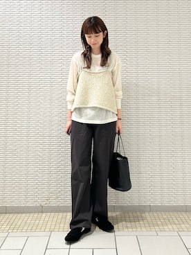 「RODE SKO（ロデスコ）のアイテム」を使った、R i oさん（レディース・160cm）の秋コーディネート