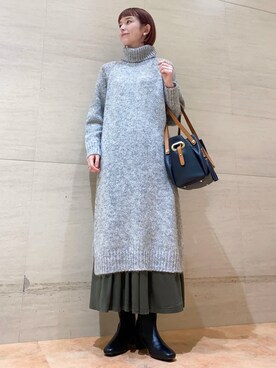 R i oさん（レディース・160cm）の冬コーディネート