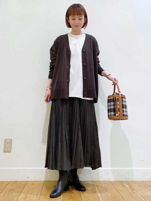 DOORS チェックプリーツスカート　M ブラック　アーバンリサーチ セール】ランダムプリーツスカート（スカート）｜URBAN RESEARCH