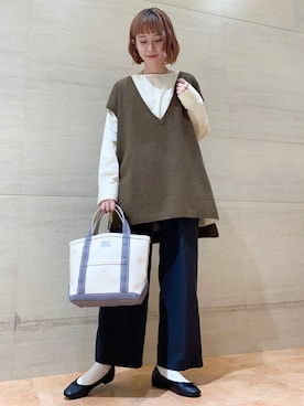 R i oさん（レディース・160cm）の秋コーディネート