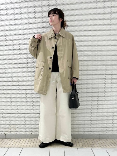 FORK&SPOON バルカラーライトコート 中古】フォークアンドスプーン