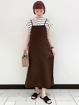 R i oさん（レディース・160cm）の夏コーディネート