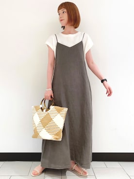 R i oさん（レディース・160cm）の夏コーディネート