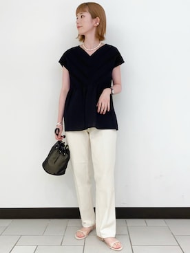 R i oさん（レディース・160cm）の夏コーディネート