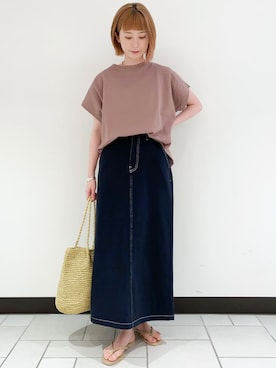 R i oさん（レディース・160cm）の夏コーディネート