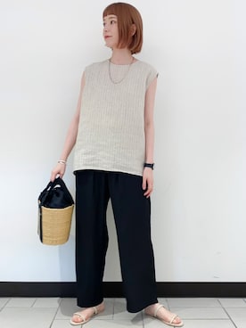 R i oさん（レディース・160cm）の夏コーディネート