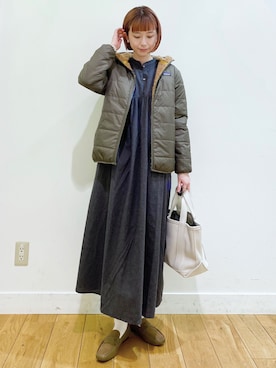 「patagonia」｜「アイテム（ワンピース/ドレス）」を使った、R i oさん（レディース・160cm）の秋コーディネート