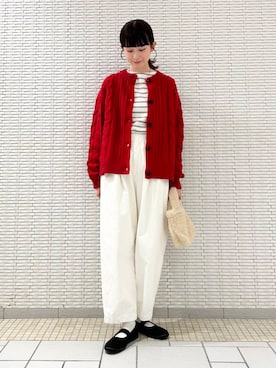 「FORK&SPOON」｜「アイテム（バレエシューズ）」を使った、R i oさん（レディース・160cm）の秋コーディネート