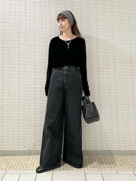 「アイテム（バレエシューズ）」を使った、R i oさん（レディース・160cm・20代）の秋コーディネート