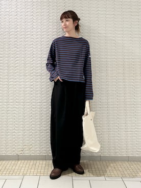 「アイテム（ローファー）」を使った、R i oさん（レディース・160cm）の秋コーディネート