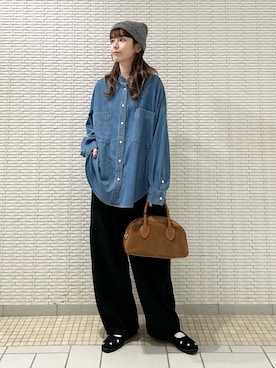R i oさん（骨格ウェーブ・レディース・160cm・20代）の秋コーディネート