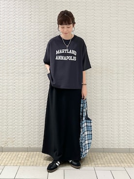 「アイテム（シューズ）」を使った、R i oさん（レディース・160cm・20代）の夏コーディネート