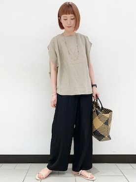 R i oさん（レディース・160cm）の夏コーディネート