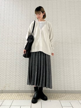 R i oさん（レディース・160cm）の冬コーディネート