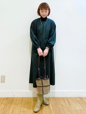 R i oさん（レディース・160cm）の冬コーディネート