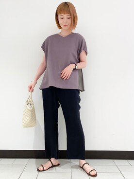 R i oさん（レディース・160cm）の夏コーディネート