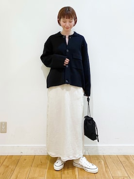 「CONVERSE（コンバース）のアイテム（その他）」を使った、R i oさん（レディース・160cm）の春コーディネート