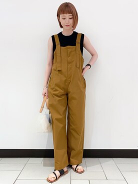 「orcival」｜「アイテム（オールインワン・サロペット）」を使った、R i oさん（レディース・160cm）の夏コーディネート