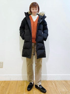 R i oさん（レディース・160cm）の冬コーディネート