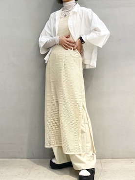 「パンツスタイル」｜「アイテム（サンダル）」を使った、ハルカさん（レディース・163cm）の夏コーディネート