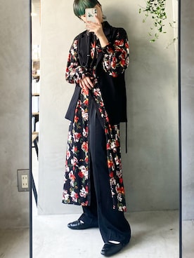 「PUBLUX（パブリュクス）のアイテム（スラックス）」を使った、ハルカさん（レディース・163cm）の秋コーディネート