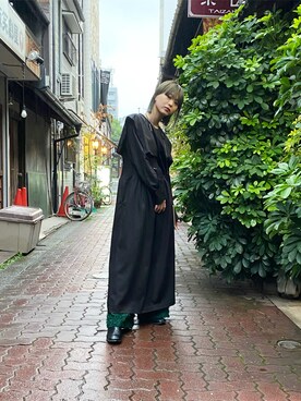「HELK（ヘルク）のアイテム（ワンピース/ドレス）」を使った、ハルカさん（レディース・163cm）の秋コーディネート