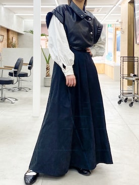 「OpenCLOSE（オープンクローズ）のアイテム（トップス）」を使った、ハルカさん（レディース・163cm）の冬コーディネート