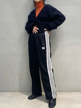 「Needles（ニードルス）のアイテム（パンツ）」を使った、ハルカさん（レディース・163cm）の秋コーディネート