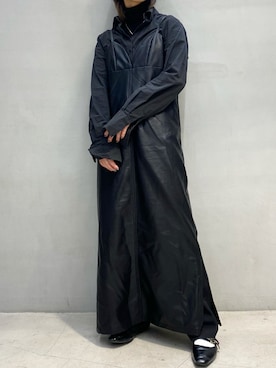 「タートルネック」｜「アイテム（ドレス）」を使った、ハルカさん（レディース・163cm）の冬コーディネート