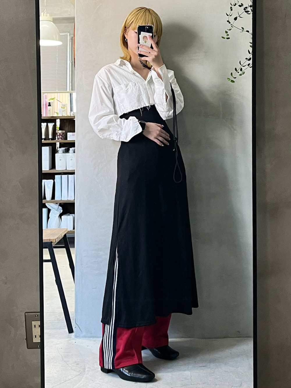 LVEU.（ラブユ.）の「Front cross long one-piece / フロントクロス 