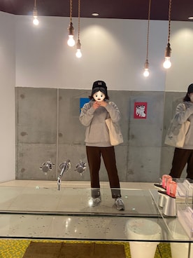「ユナイテッドアローズ」｜「アイテム（キャップ）」を使った、🫧さん（レディース・159cm）の秋コーディネート