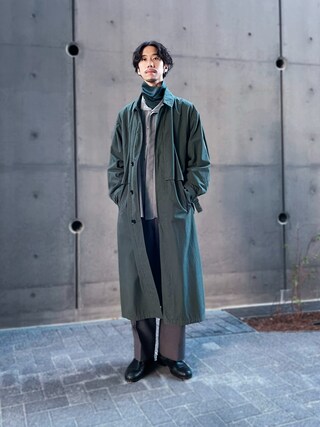 激安売れ筋 Lemaire OVERCOAT ステンカラーコート 春夏 ステンカラーコート