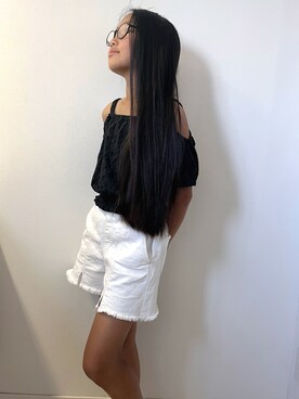 「アイテム（キャミソール）」を使った、washoさん（レディース・130cm）の夏コーディネート