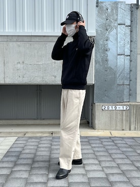 「フレッドペリー」｜「アイテム（ジャージ）」を使った、Keiさん（メンズ・175cm）の冬コーディネート