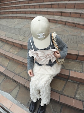 「アイテム（チュニック）」を使った、sayaさん（レディース・158cm）の秋コーディネート